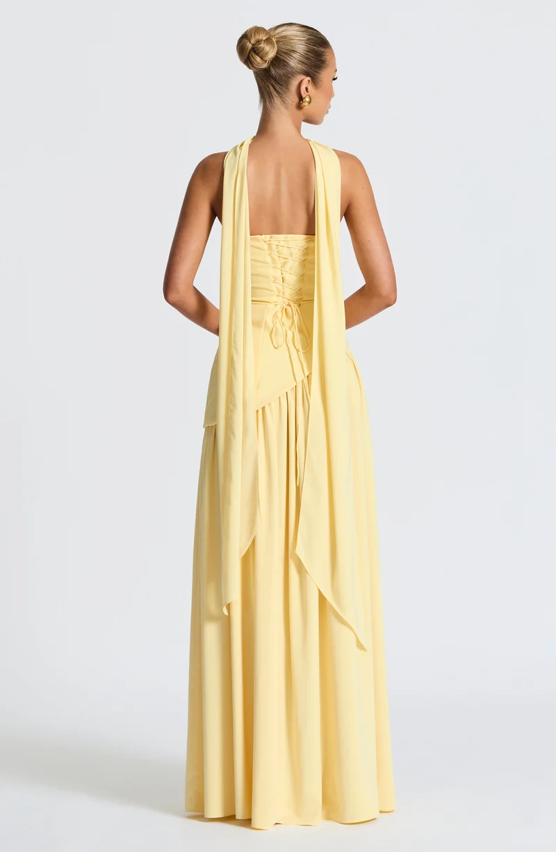 Lina | Damen Bandeau Seitenschlitzen Hochzeitsgastkleid