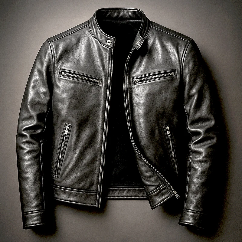 Thomas | Herren Vintage Leder Bikerjacke
