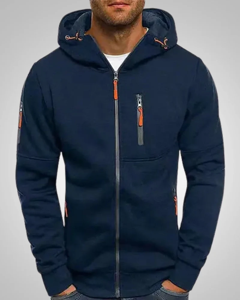 David | Herren Komfort Reißverschluss Hoodie