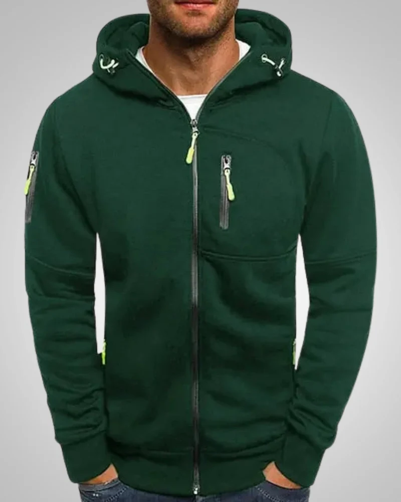 David | Herren Komfort Reißverschluss Hoodie
