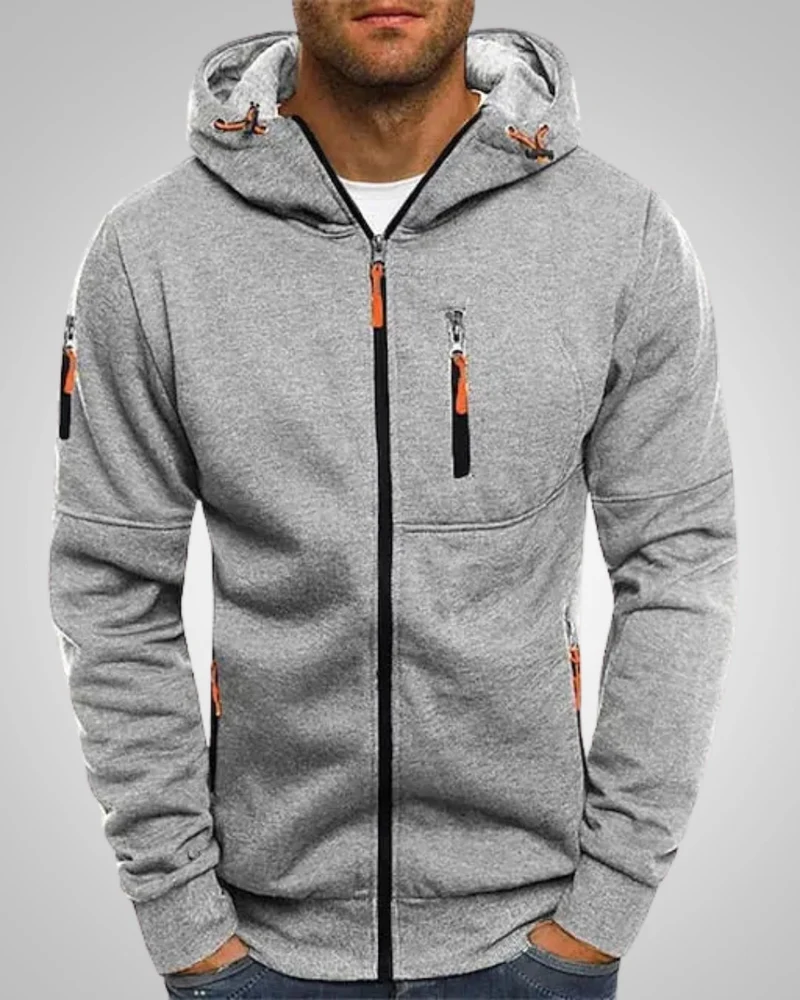 David | Herren Komfort Reißverschluss Hoodie