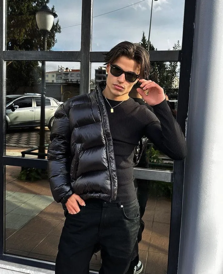 James | Herren Casual Kapuzen Steppjacke