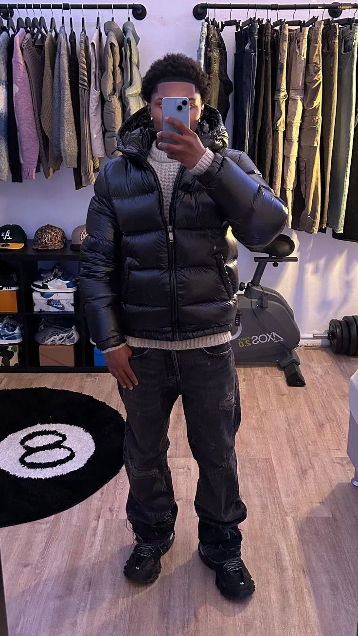 James | Herren Casual Kapuzen Steppjacke