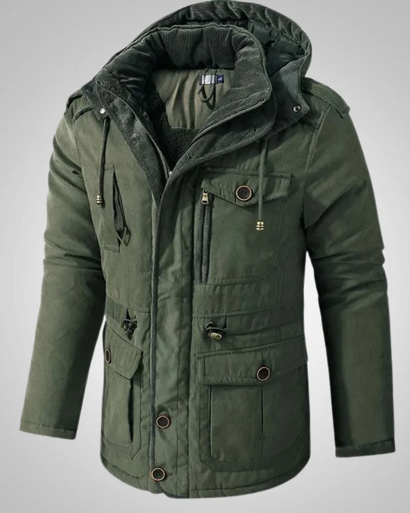 John | Herren Kapuze Gepolsterter Winter Parka