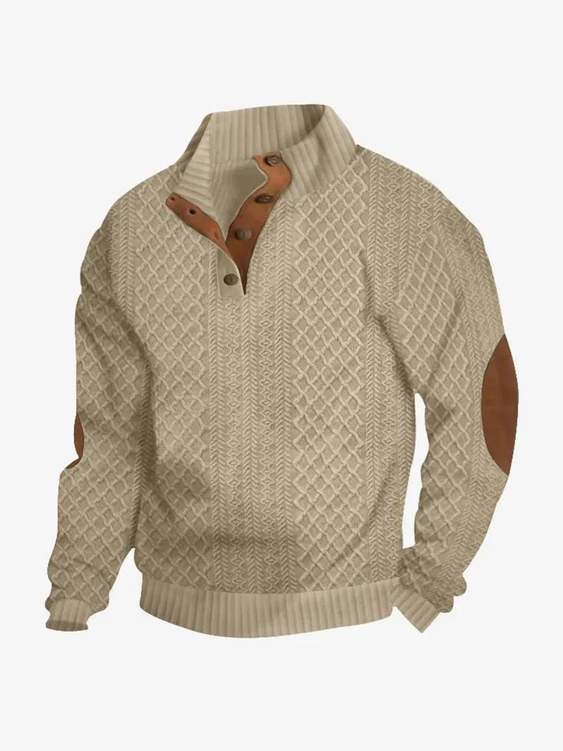 Moritz | Herren Casual Zopfmuster Regular Fit Pullover