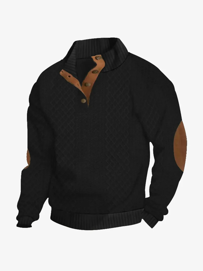 Moritz | Herren Casual Zopfmuster Regular Fit Pullover