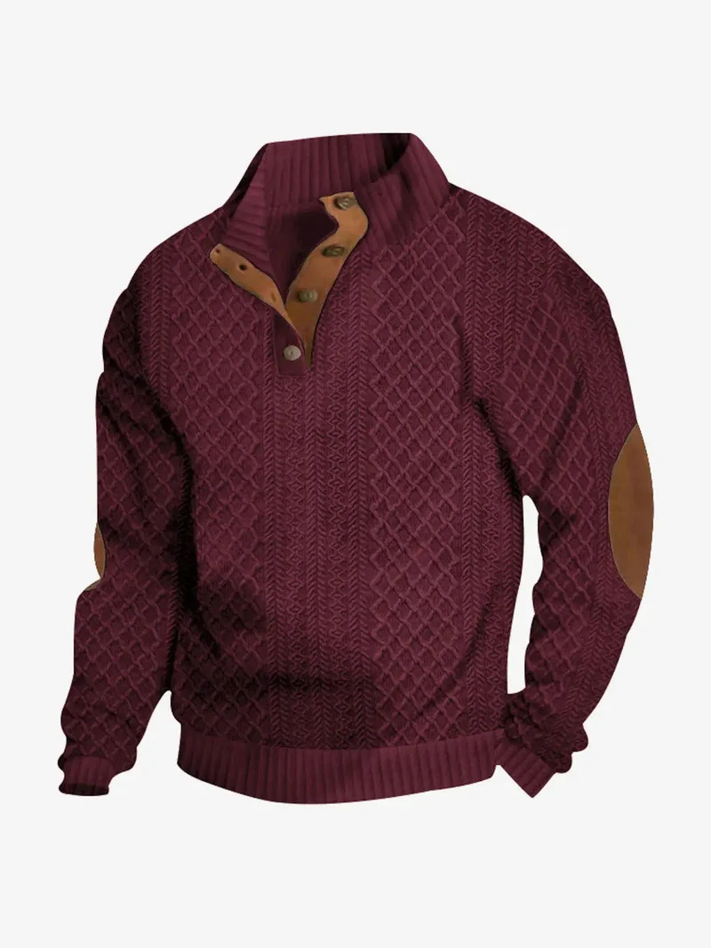 Moritz | Herren Casual Zopfmuster Regular Fit Pullover