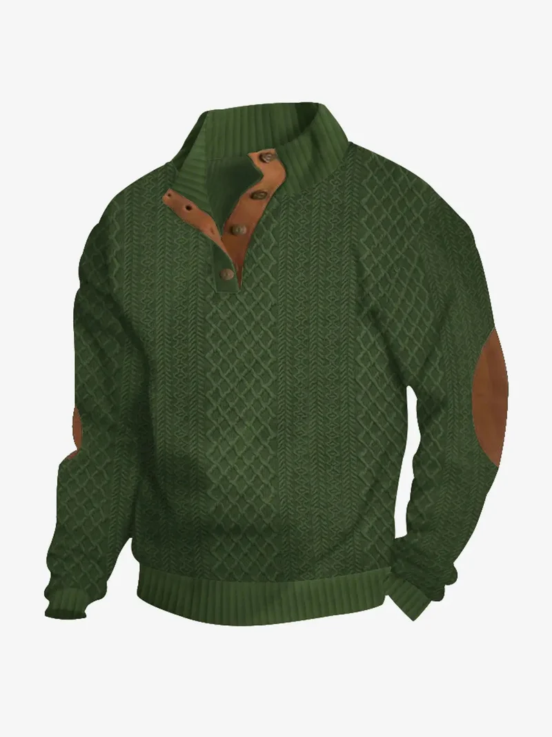 Moritz | Herren Casual Zopfmuster Regular Fit Pullover