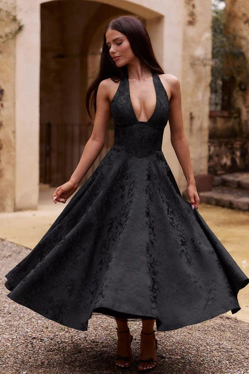 Lena | Damen Elegantes A-Linien Hochzeitsgast Kleid