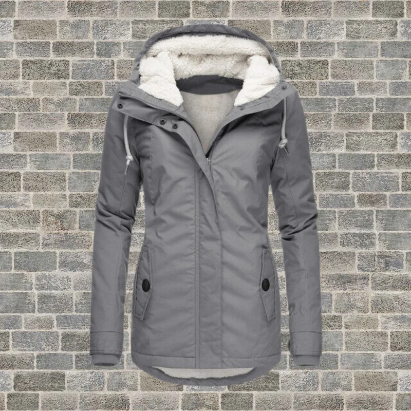 Luisa | Damen Gefütterter Wasserdichter Kapuzen Winter Parka