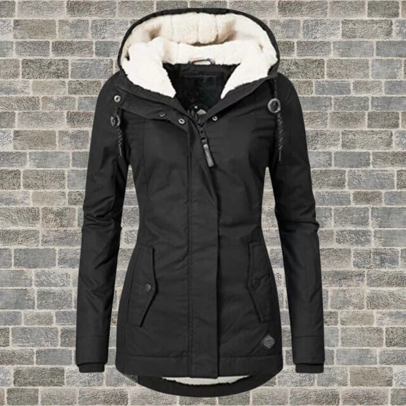 Luisa | Damen Gefütterter Wasserdichter Kapuzen Winter Parka
