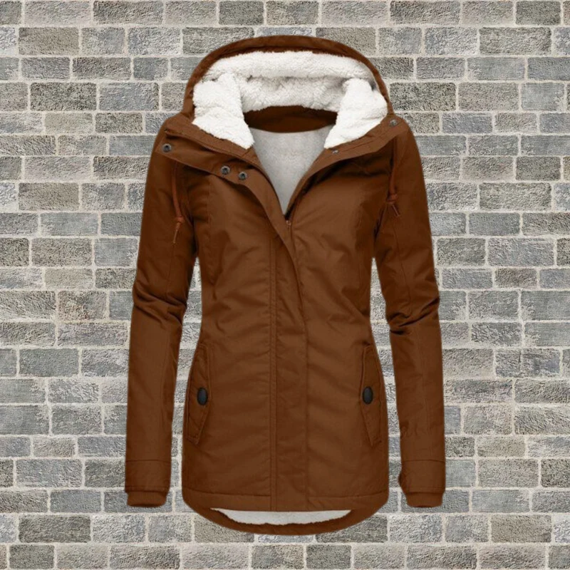 Luisa | Damen Gefütterter Wasserdichter Kapuzen Winter Parka