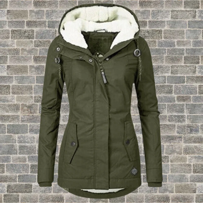 Luisa | Damen Gefütterter Wasserdichter Kapuzen Winter Parka