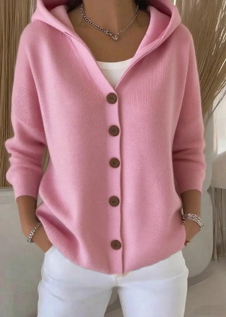 Isabel | Damen Casual Kapuze Strickjacke