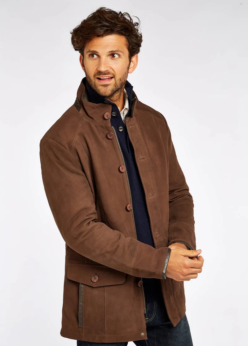 Moore Lederjacke - Walnut