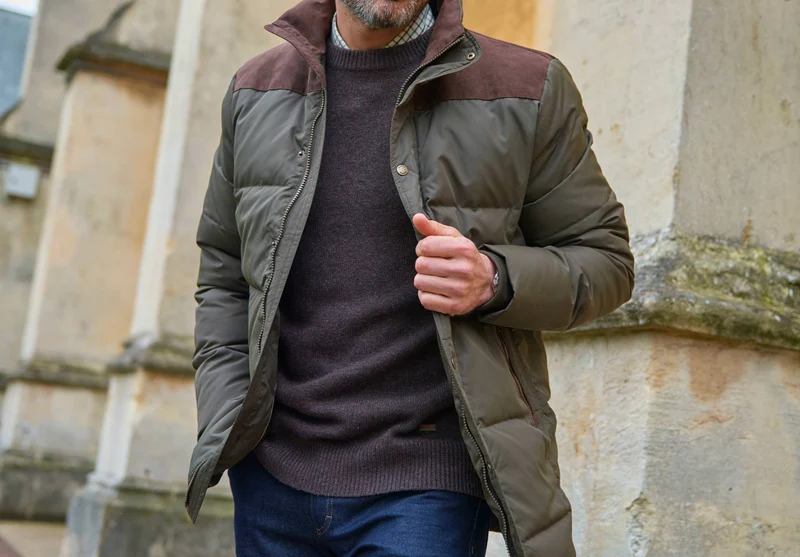 Talbot Herren Daunenjacke - Olive