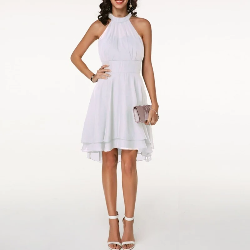 Greta | Damen Elegantes Neckholder Abendkleid