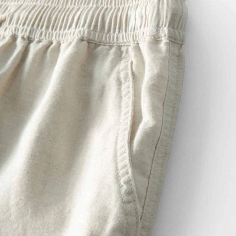 Zweiteiliges Set Kurzarm Stehkragen Knopfleiste Hose