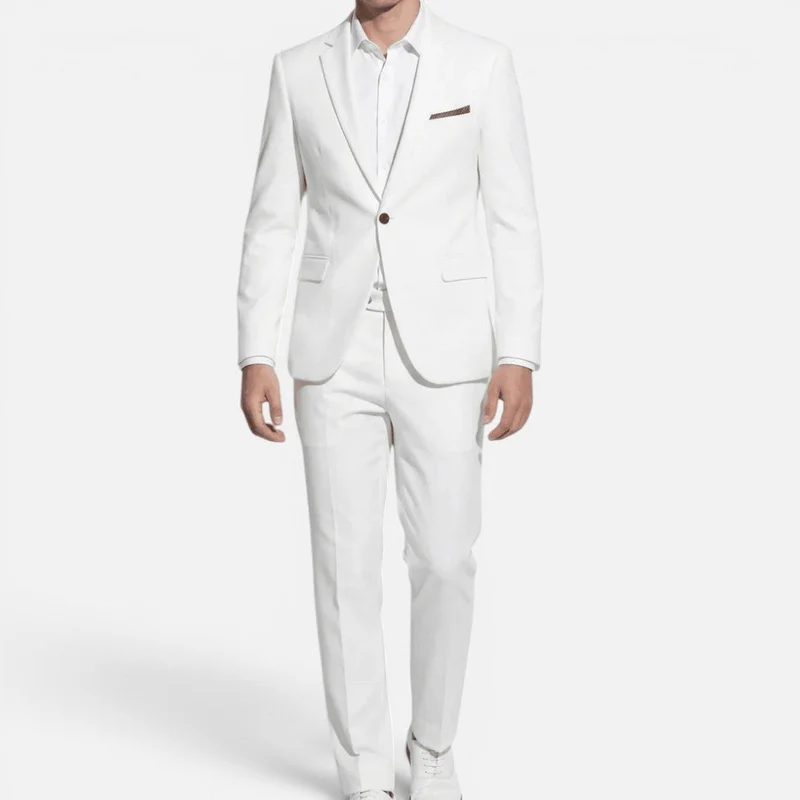 Anzug Slim Fit Einreihig Langarm Reverskragen