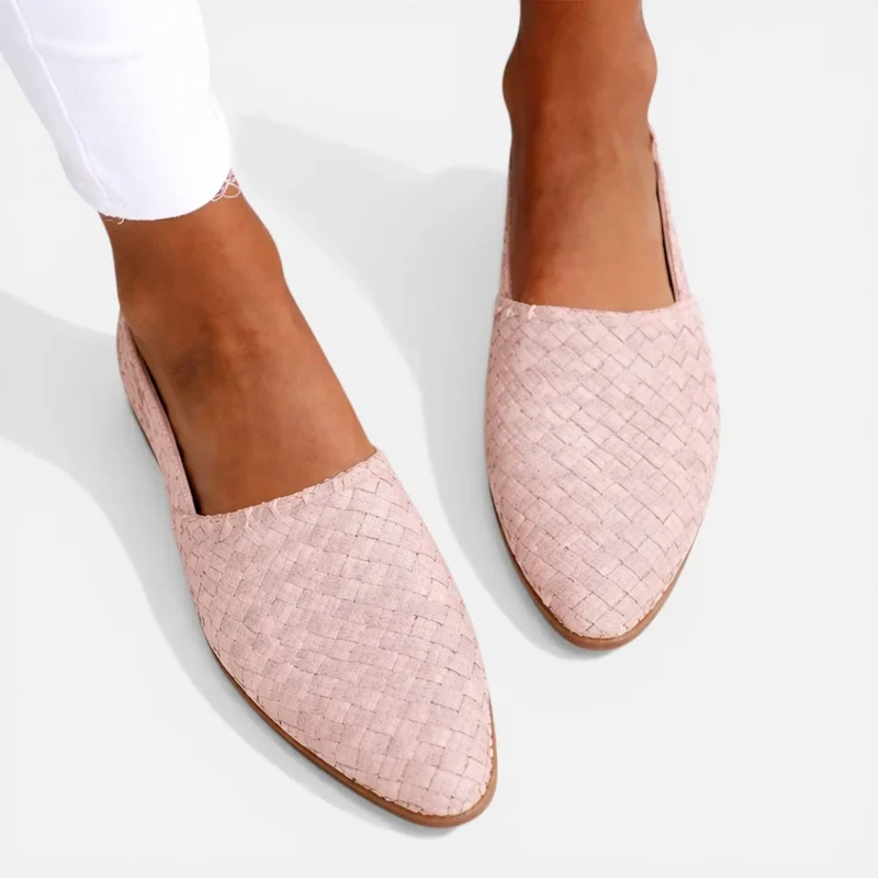 Orthopädische Ballerinas Geflochten Slingback Freizeit Schuhe
