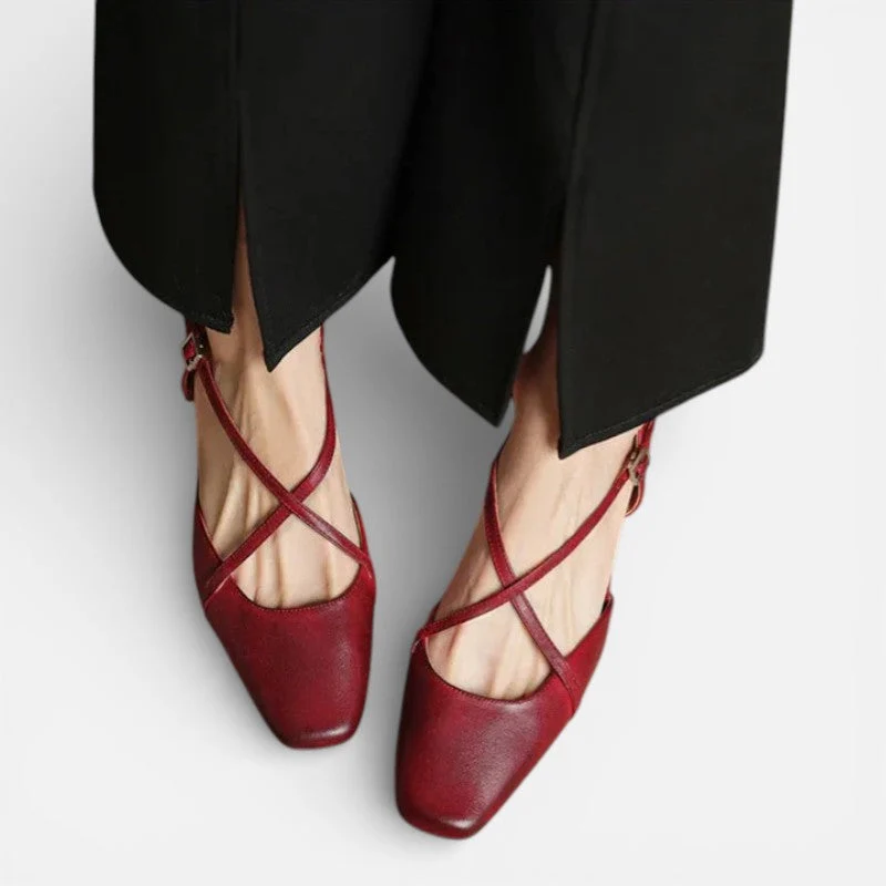 Damen Pumps Riemchen Absatzschuhe