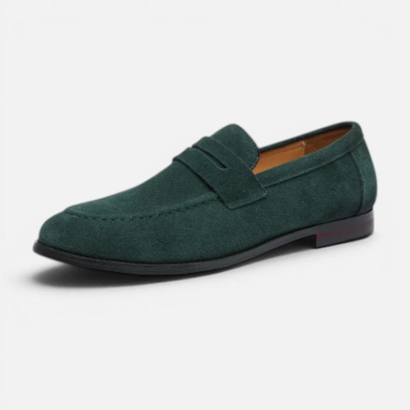 Penny Suede Old Money Loafer für Herren lässiger Stil