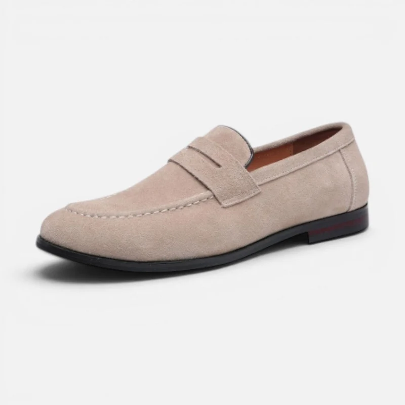 Penny Suede Old Money Loafer für Herren lässiger Stil