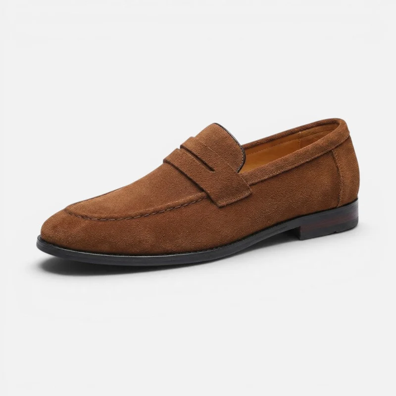 Penny Suede Old Money Loafer für Herren lässiger Stil