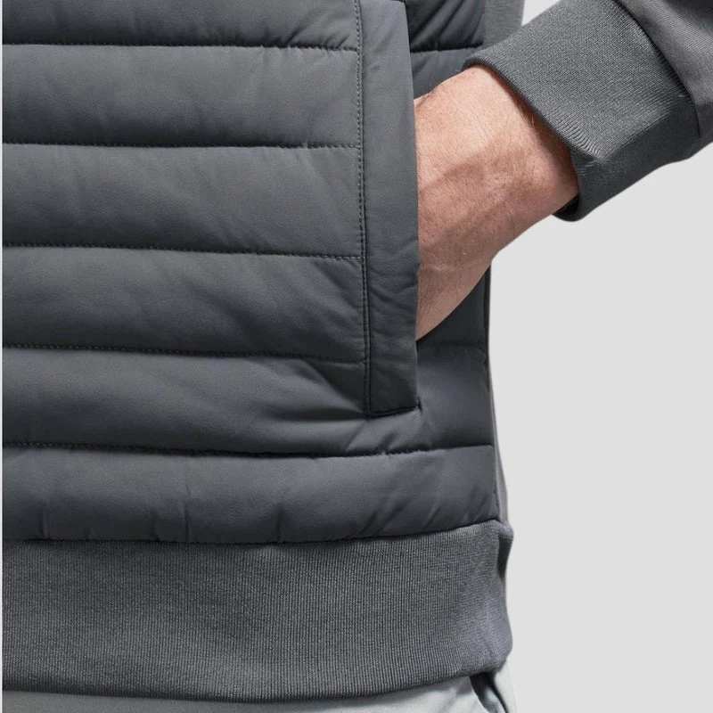 Steppjacke für Herren mit Strickärmeln