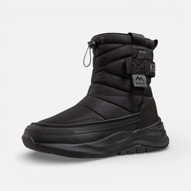 Gefütterte Winterstiefel Herren mit Profilsohle
