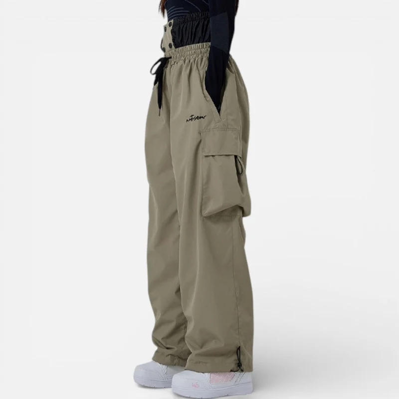 Damen Skihose mit weitem Schnitt und Taschen