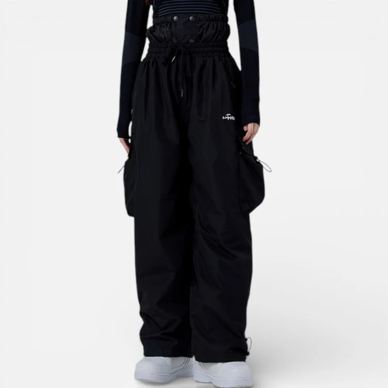 Damen Skihose mit weitem Schnitt und Taschen