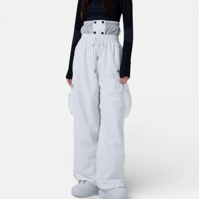 Damen Skihose mit weitem Schnitt und Taschen