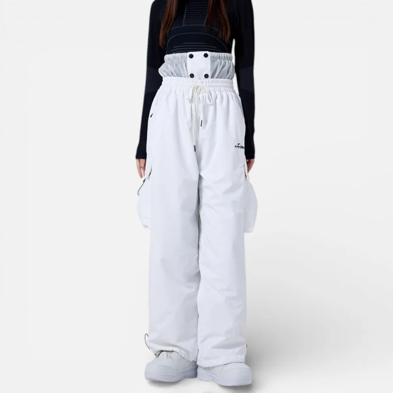 Damen Skihose mit weitem Schnitt und Taschen