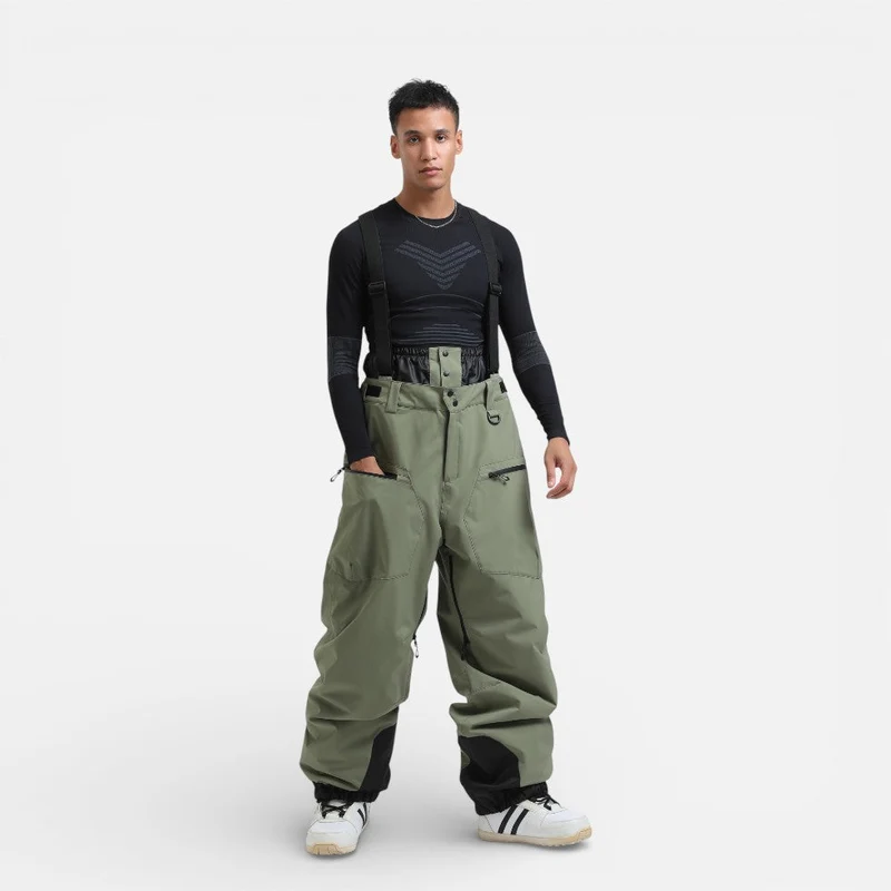 Herren Skihose mit Hosenträgern für Outdoor und Snowboarding