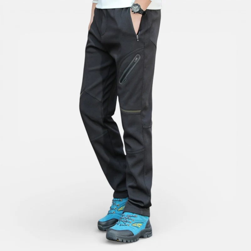 Herren Softshell Sporthose mit Reißverschlusstaschen