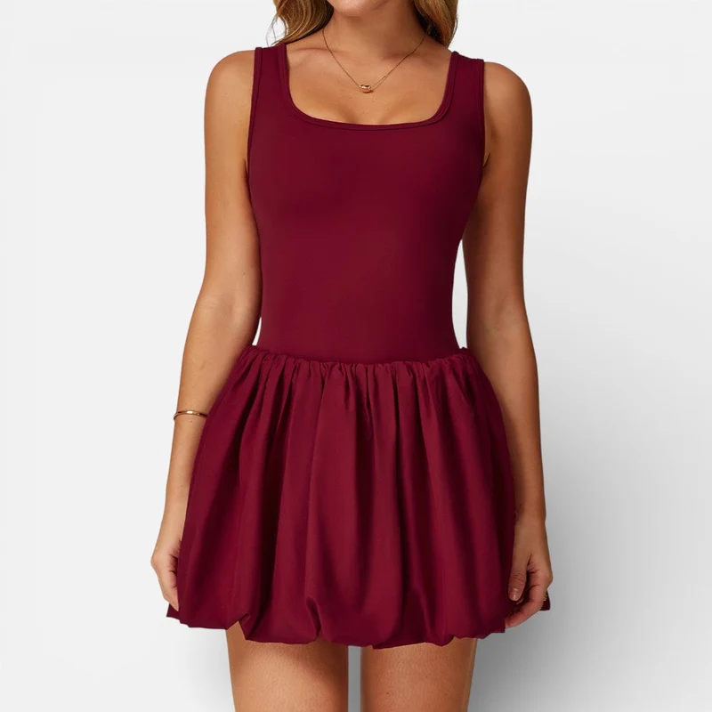 Damen Sportkleid mit Rock und eingearbeiteter kurzer Hose