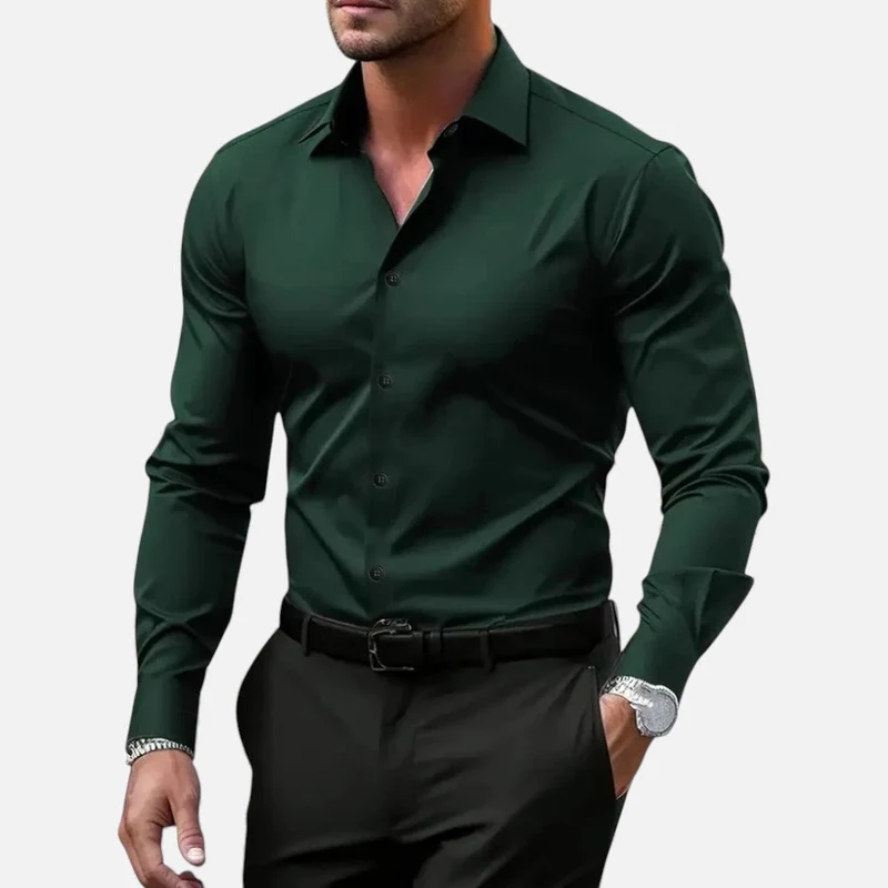 Herren Slim Fit Langarmhemd