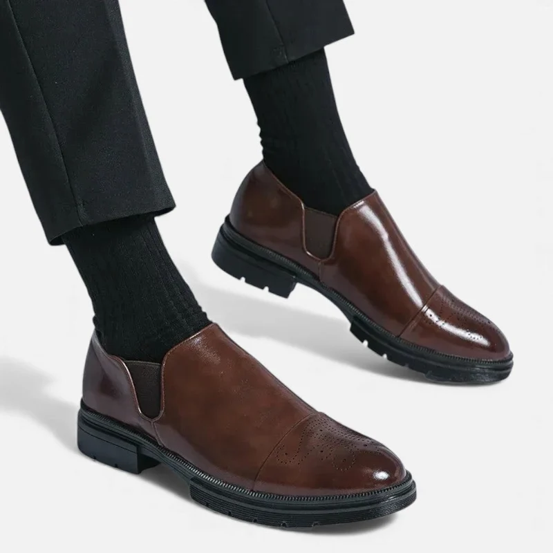 Elegante Slip On Lederschuhe für Herren