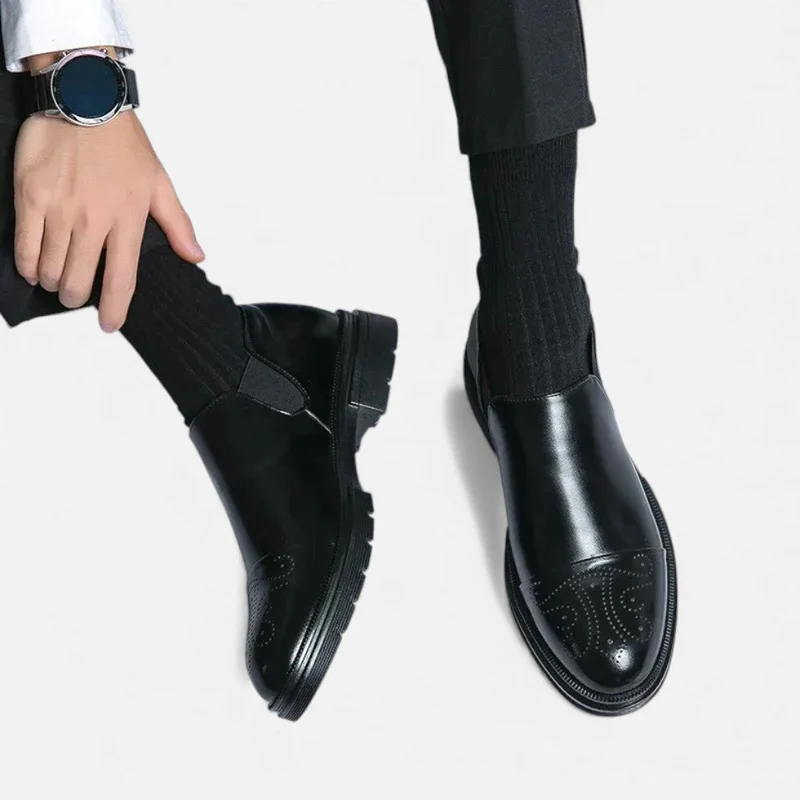 Elegante Slip On Lederschuhe für Herren