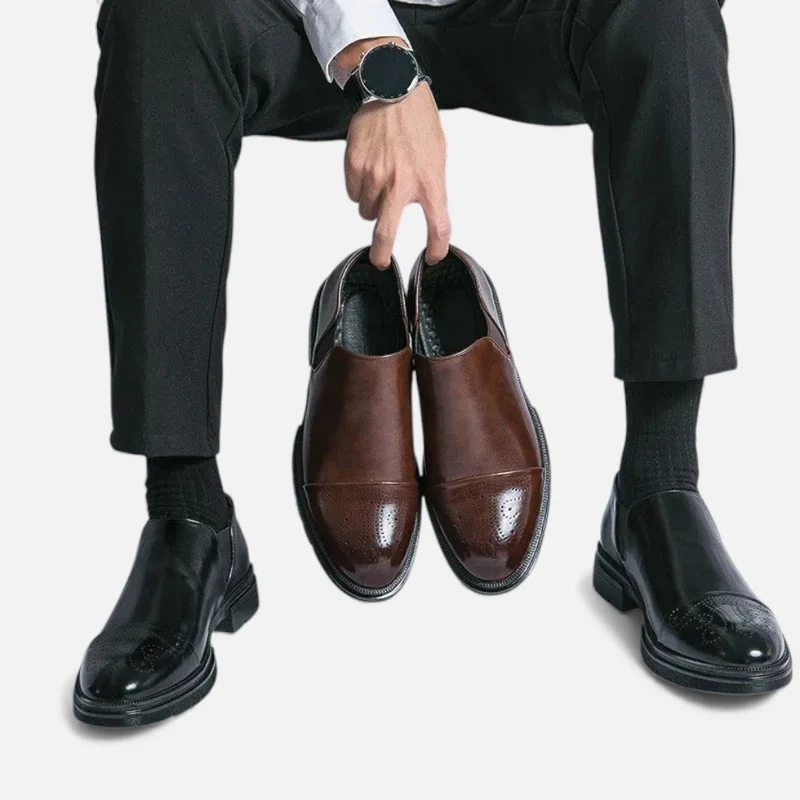 Elegante Slip On Lederschuhe für Herren
