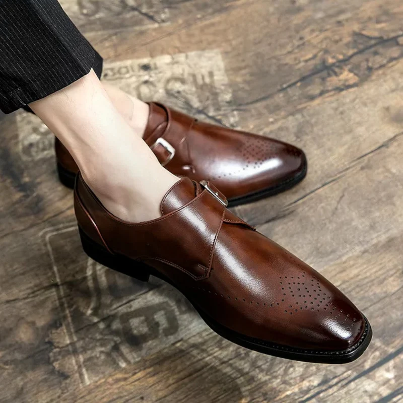 Herren Businessschuhe mit Schnalle
