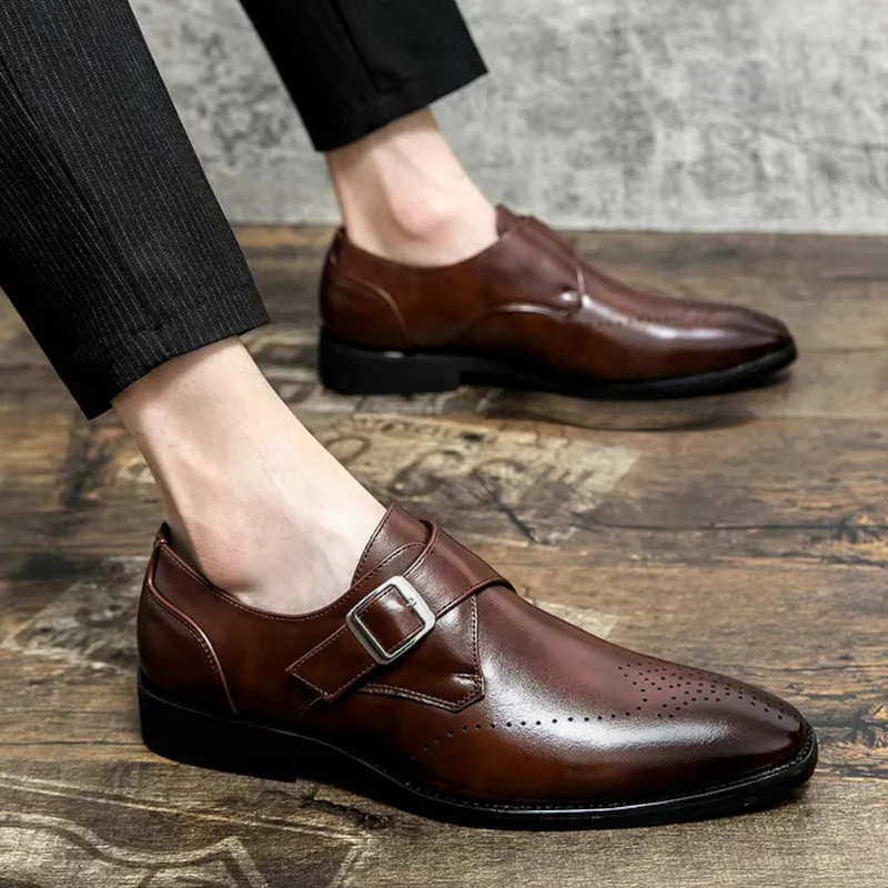 Herren Businessschuhe mit Schnalle