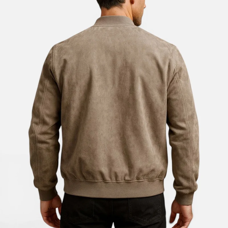 Herren Jacke mit Reißverschluss und Stehkragen