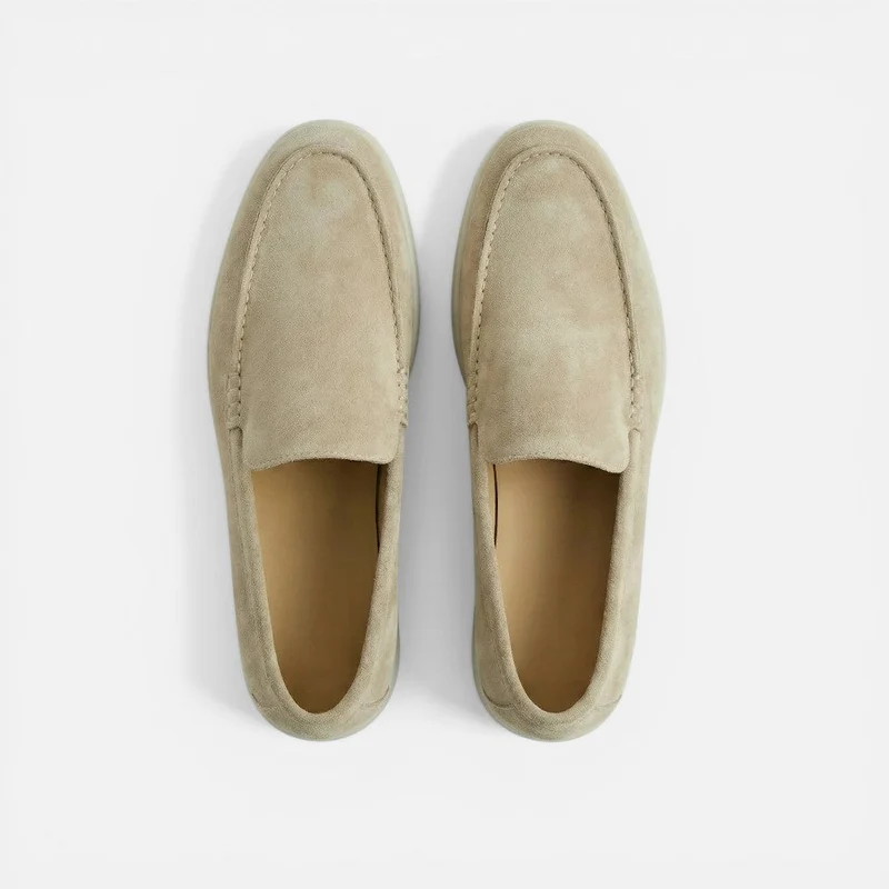 Herren Loafer Slip On Mokassin Wildlederoptik