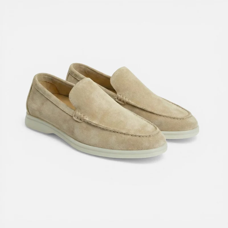Herren Loafer Slip On Mokassin Wildlederoptik