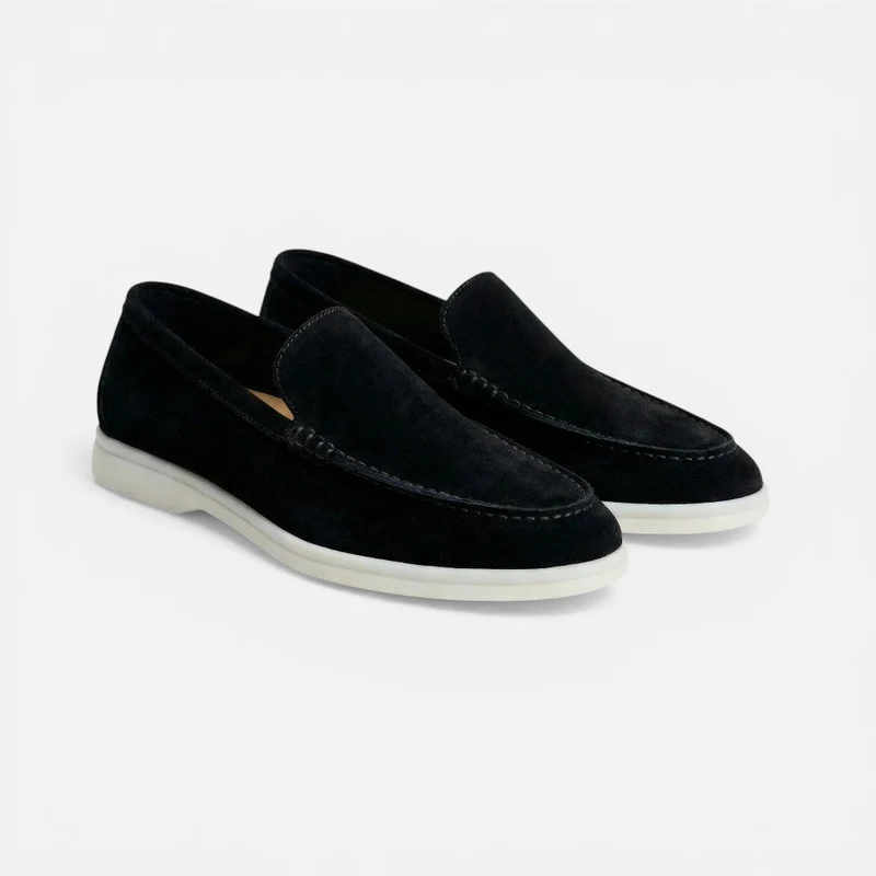 Herren Loafer Slip On Mokassin Wildlederoptik