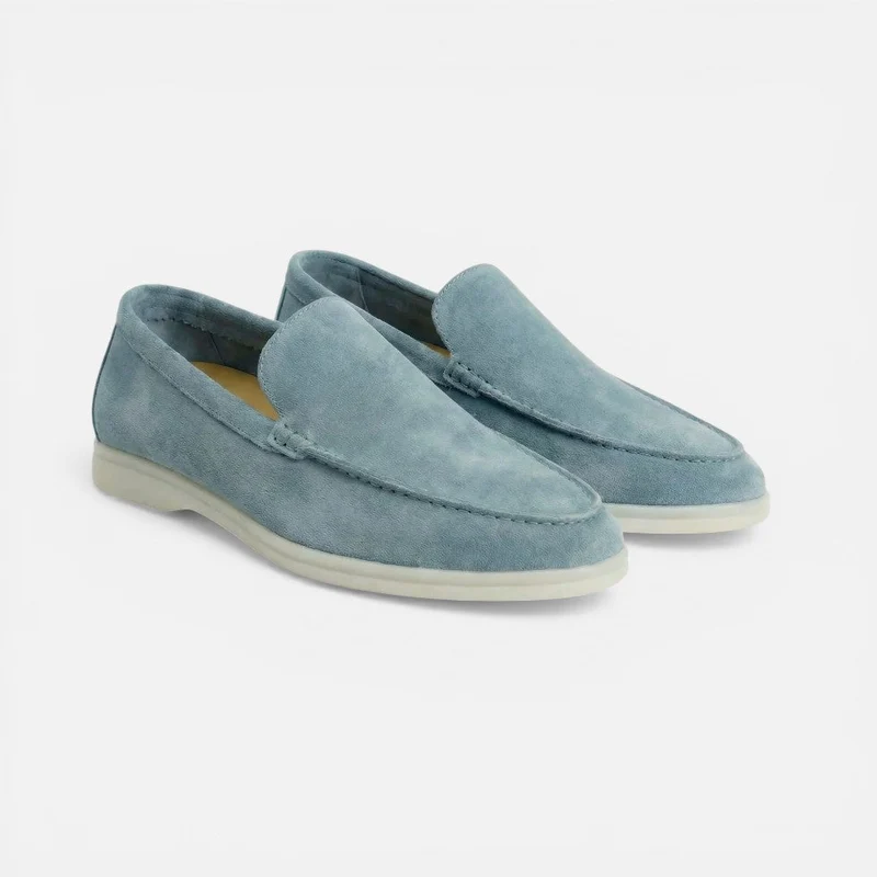 Herren Loafer Slip On Mokassin Wildlederoptik