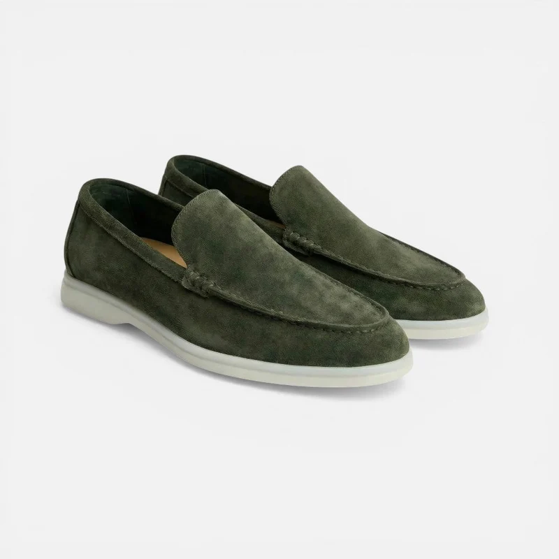 Herren Loafer Slip On Mokassin Wildlederoptik