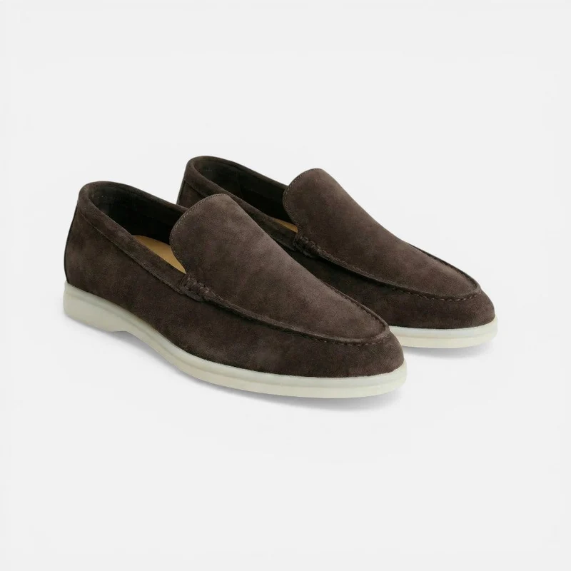 Herren Loafer Slip On Mokassin Wildlederoptik